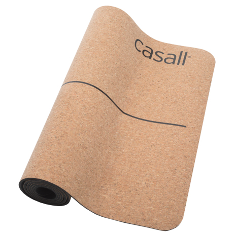 Yoga mat Casall natural cork 5mm - Natural cork/black Yoga mat Casall natural cork 5mm - Natural cork/black