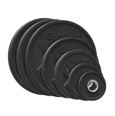 Gymleco viktskivor, gummerade svarta(50 mm )