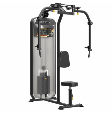 Dual Rear Delt/Pec Fly Black PL9022, 113 kg