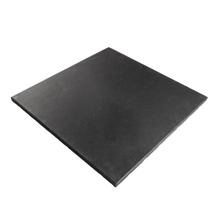 Gummigolv raka kanter 20mm, svart 1x1m, Extra Sl�t Yta