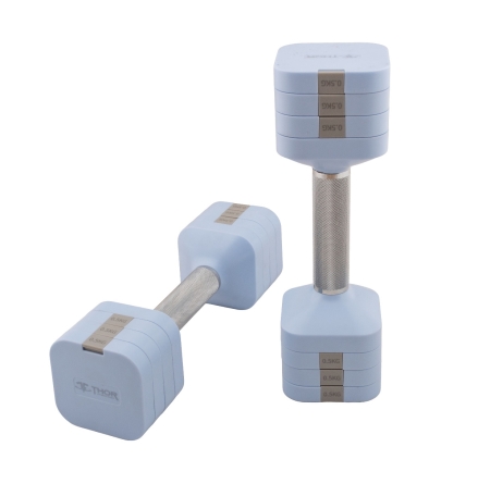 St�llbara hantlar 2-5 kg Bl� Pris/par